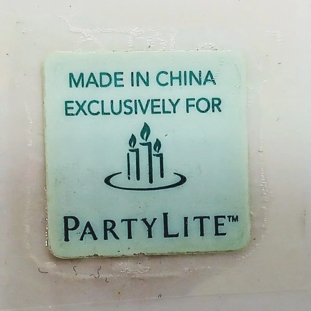 PartyLite Flower Trio Votive Candle Holders Tray